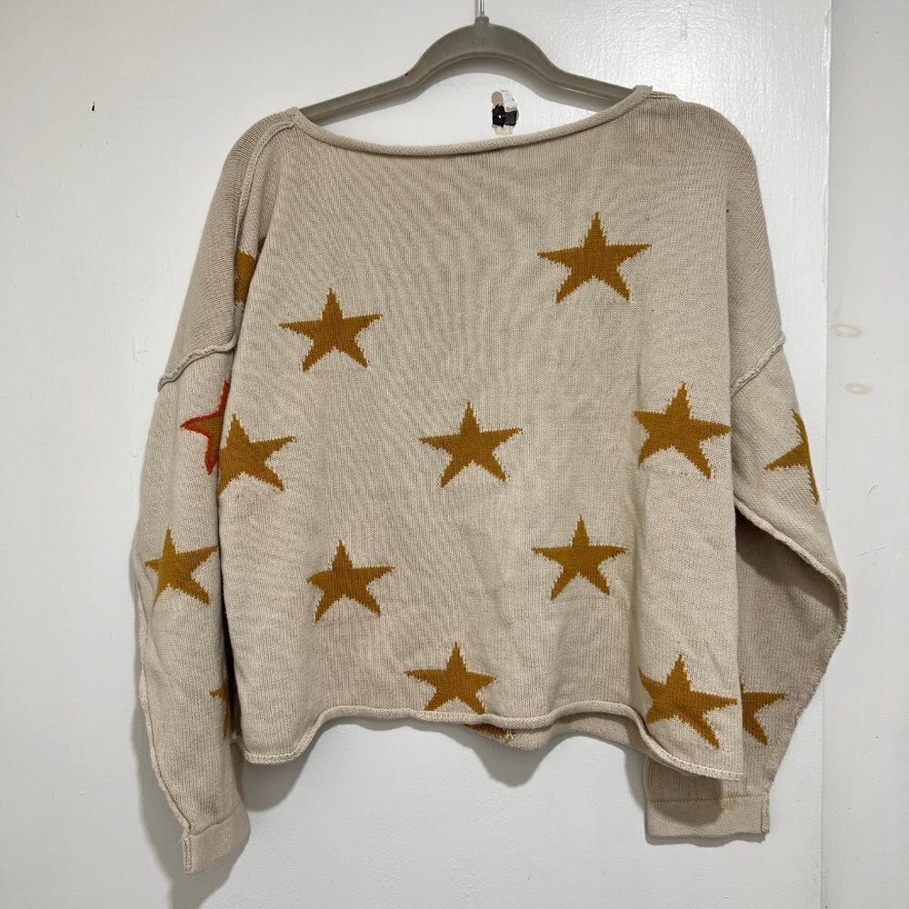 Vici 'Blank Paige' Sz M Star Sweater - Cropped  ⭐🌈 - Picture 9 of 9